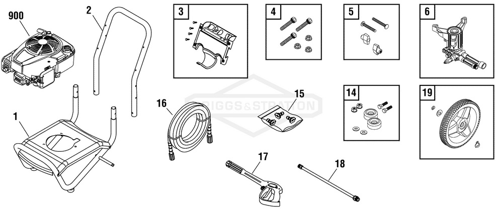 BRUTE power washer 020443 parts